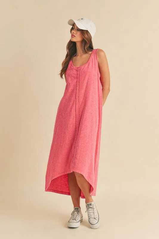 Aemi + Co High-Low Hem Scoop Neck Midi Tank Dress sold by Charming Charlie product image thumbnail 2