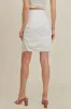 Aemi + Co Ruched High Waist Mini Skirt sold by Charming Charlie