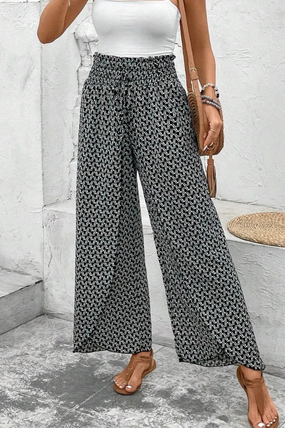 Slit Printed Wide leg Pants sold by Charming Charlie product image thumbnail 4