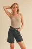Aemi + Co Scoop Neck Ribbed Tank sold by Charming Charlie