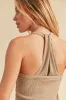 Aemi + Co Scoop Neck Ribbed Tank sold by Charming Charlie