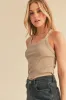 Aemi + Co Scoop Neck Ribbed Tank sold by Charming Charlie
