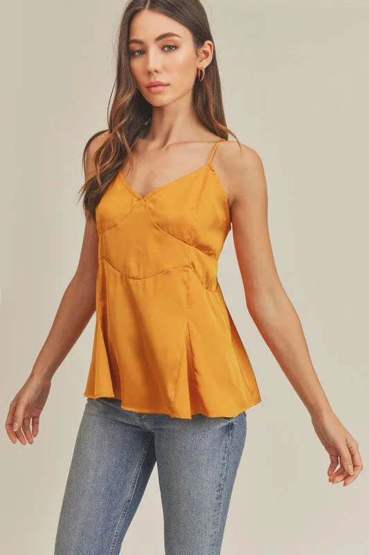 Aemi + Co Tie Back V-Neck Cami sold by Charming Charlie