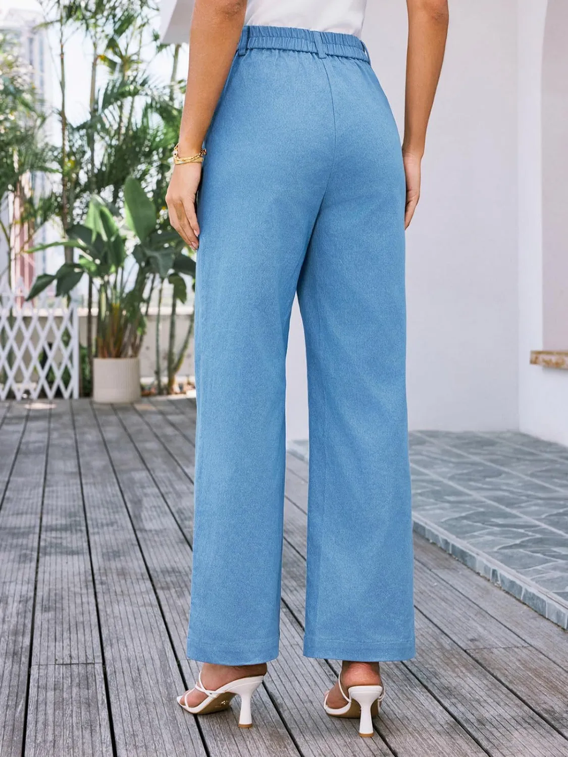 High Waist Wide Leg Pants sold by Charming Charlie product image thumbnail 4