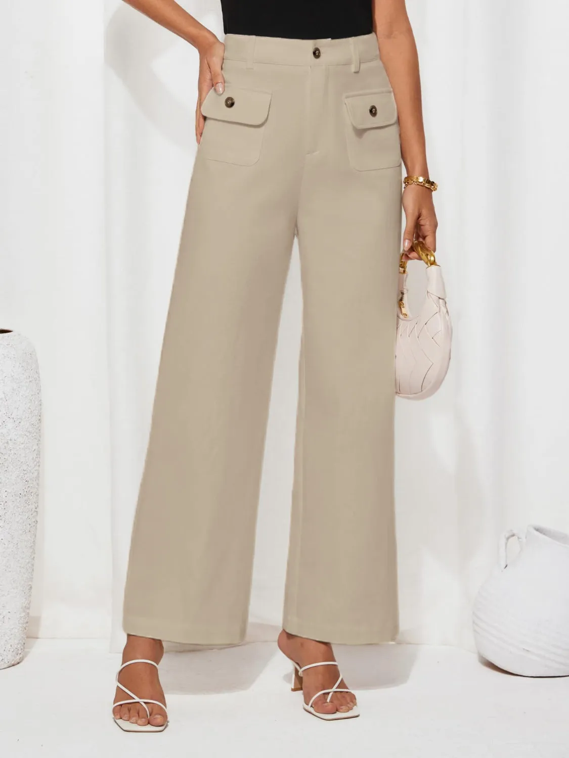 High Waist Wide Leg Pants sold by Charming Charlie product image thumbnail 4