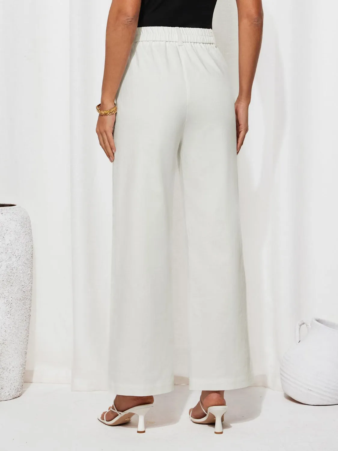 High Waist Wide Leg Pants sold by Charming Charlie product image thumbnail 3