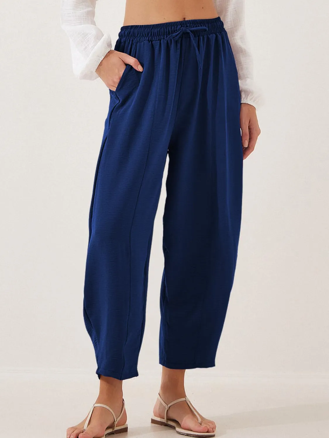 Full Size Drawtising Cropped Jogger Pants Plus Size sold by Charming Charlie product image thumbnail 4