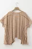 Stripe Batwing Sleeve Round Neck Oversized Top sold by Charming Charlie
