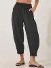 Full Size Drawtising Cropped Jogger Pants Plus Size sold by Charming Charlie