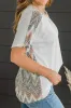 Chevron Patchwork Raglan Sleeve Knit Top sold by Charming Charlie