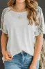 Chevron Patchwork Raglan Sleeve Knit Top sold by Charming Charlie