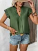 Perfee Ruffled Cap Sleeve Blouse sold by Charming Charlie