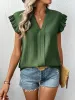 Perfee Ruffled Cap Sleeve Blouse sold by Charming Charlie