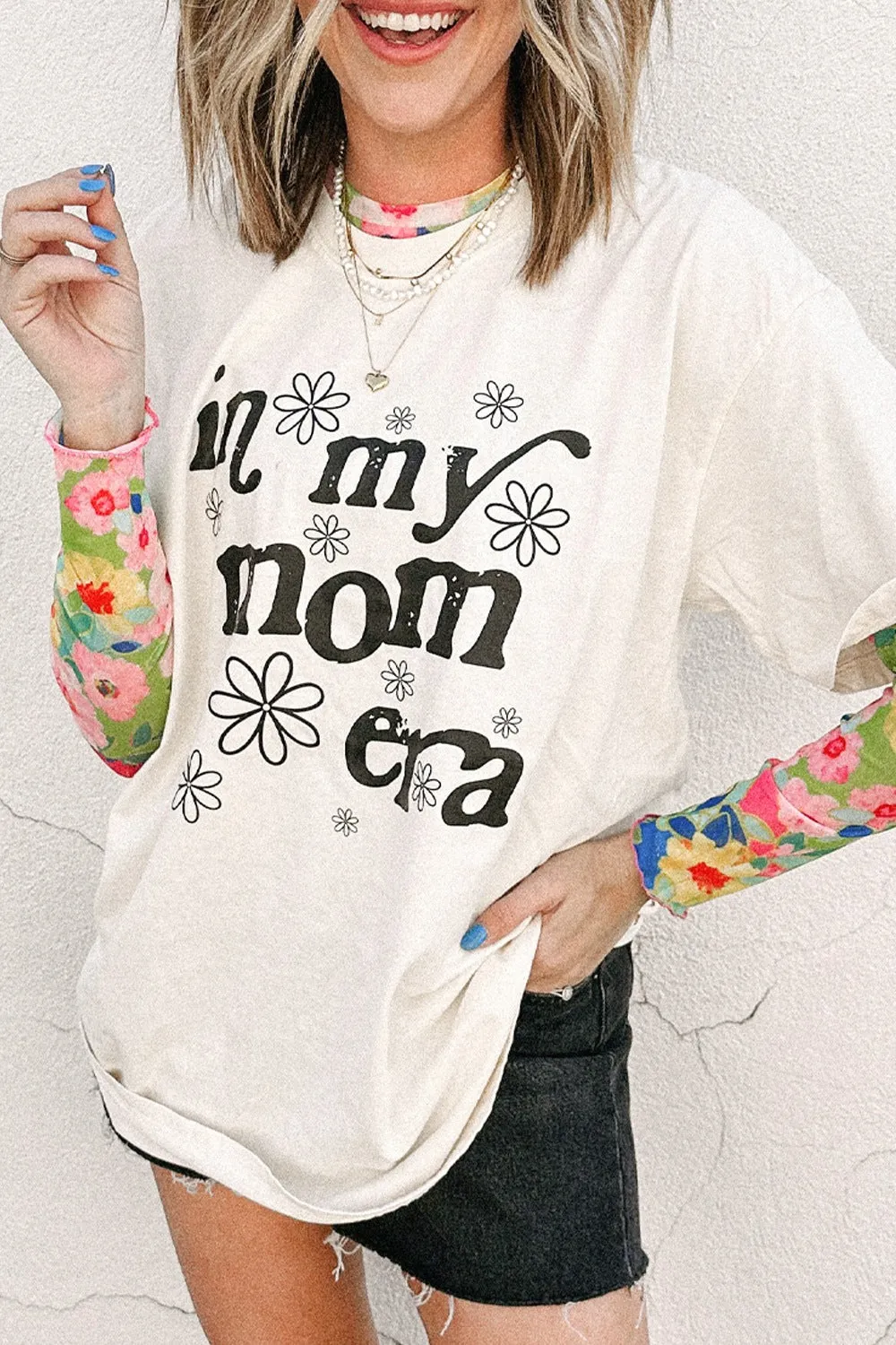 IN MY MOM ERA Round Neck Short Sleeve T-Shirt sold by Charming Charlie product image thumbnail 2