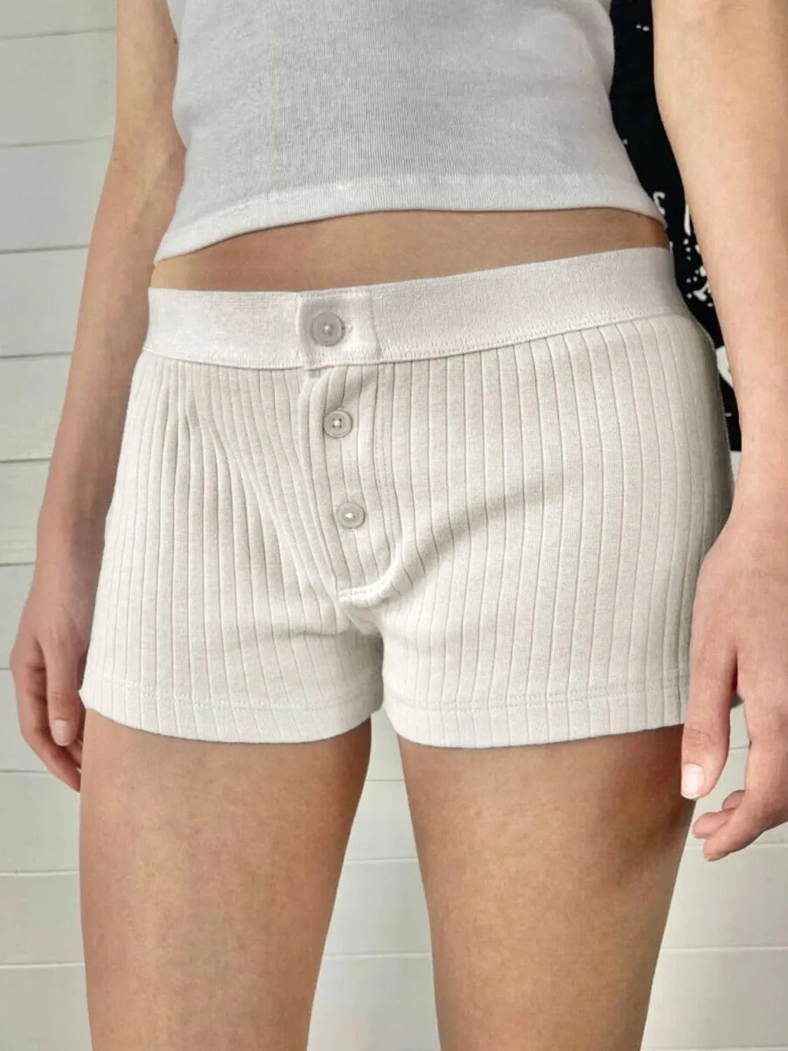 Devine Button Detail Shorts sold by Charming Charlie product image thumbnail 3