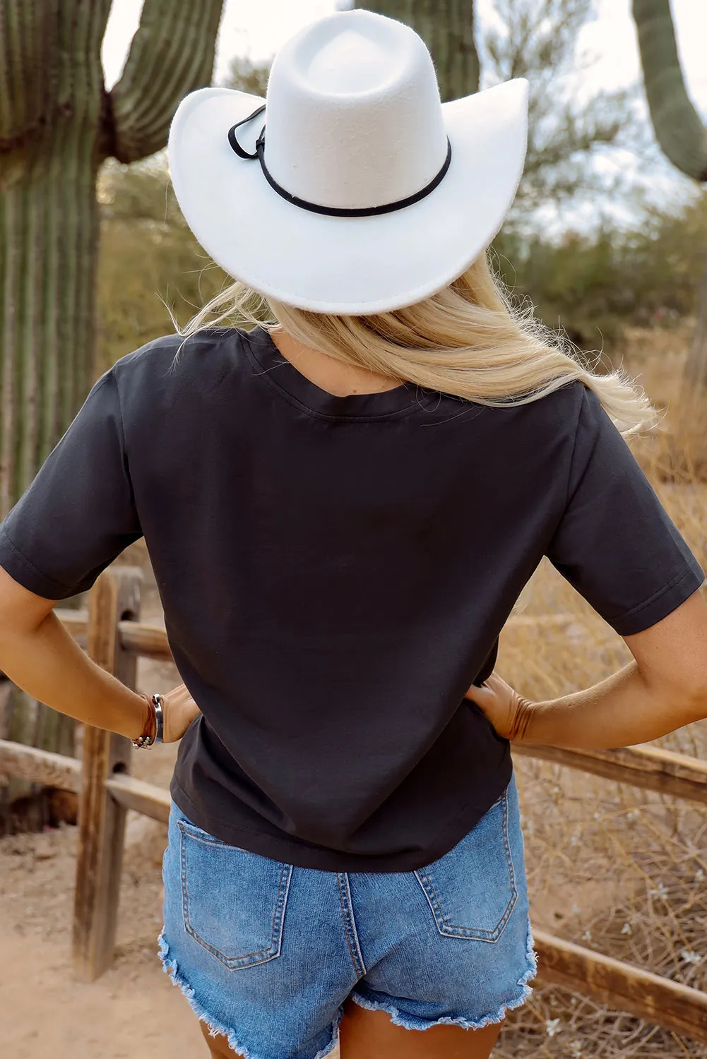 Bull Head Skull Round Neck Short Sleeve T Shirt sold by Charming Charlie product image thumbnail 3