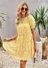 Floral smocked dress sold by Charming Charlie