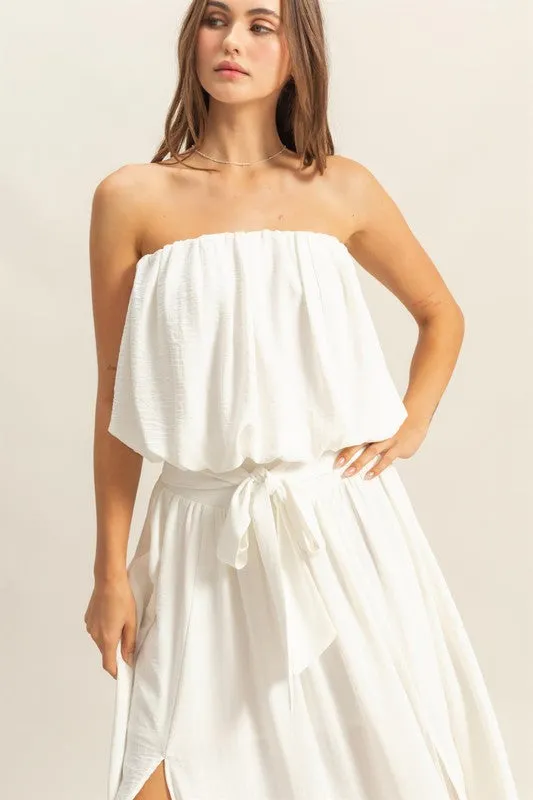 HYFVE Bubble Hem Tube Top sold by Charming Charlie