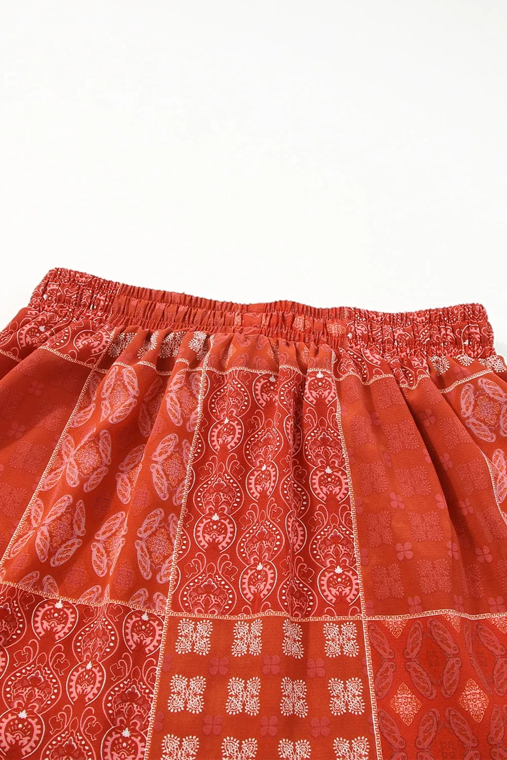 Printed Drawstring Midi Skirt sold by Charming Charlie product image thumbnail 5