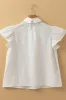 Lace Patchwork Ruffled Cap Sleeve Blouse sold by Charming Charlie