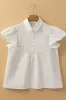 Lace Patchwork Ruffled Cap Sleeve Blouse sold by Charming Charlie