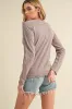 Aemi + Co Lettuce Hemline Round Neck Raglan Sleeve T-Shirt sold by Charming Charlie