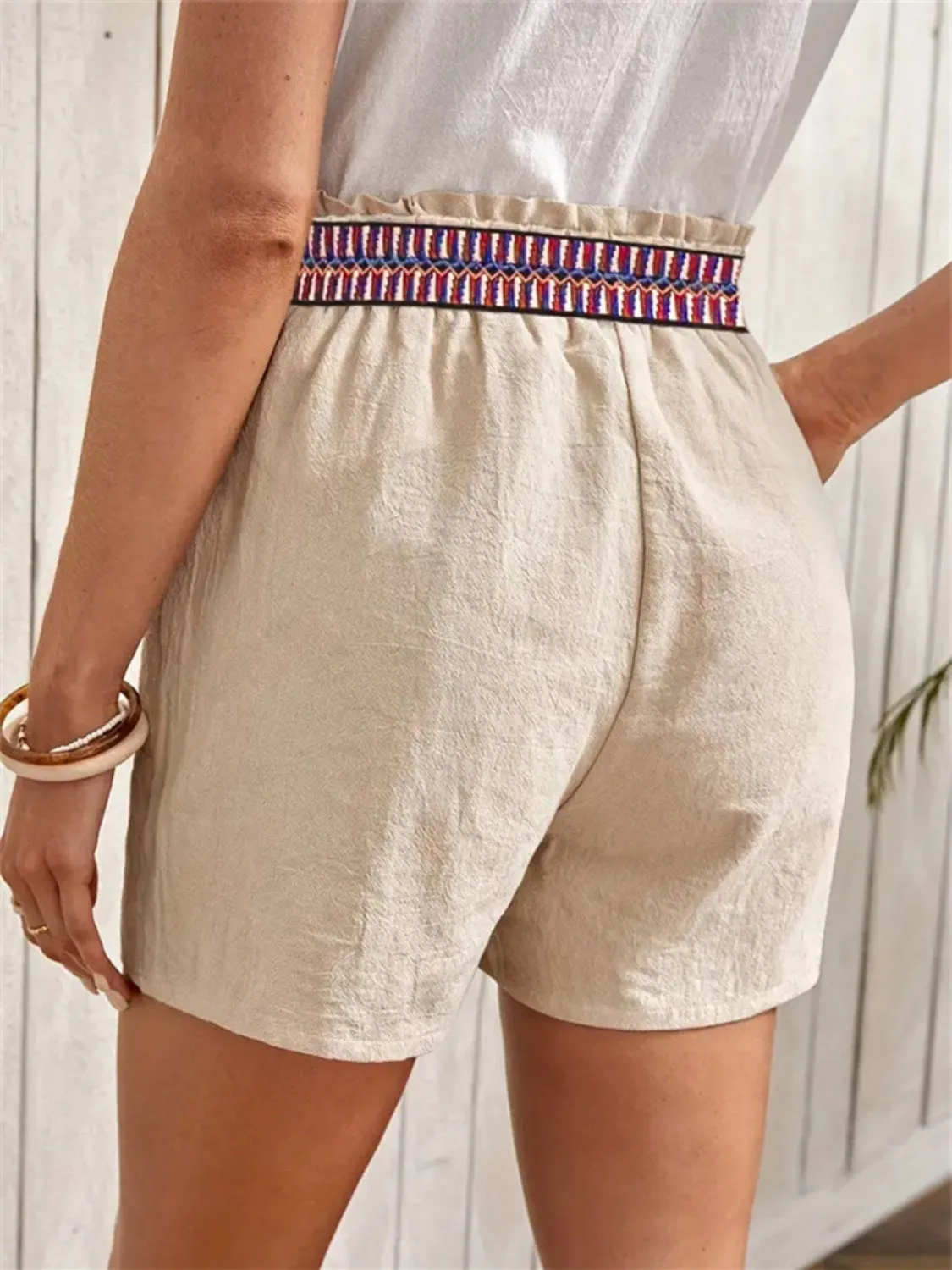 Tied High Waist Shorts sold by Charming Charlie product image thumbnail 4