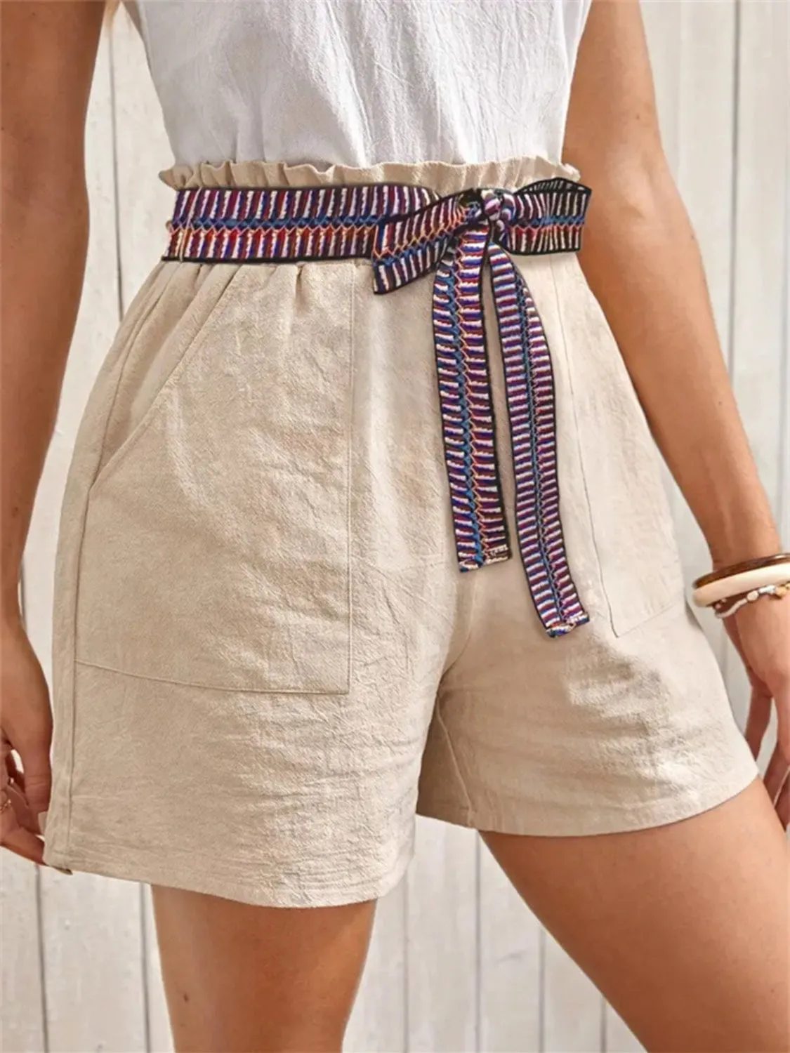 Tied High Waist Shorts sold by Charming Charlie product image thumbnail 5