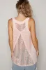POL Lace Up Crochet Lace Tank sold by Charming Charlie