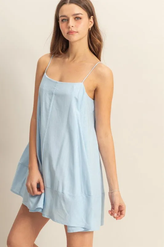 HYFVE A-Line Flowy Mini Cami Dress with Pockets sold by Charming Charlie product image thumbnail 2