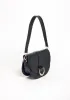 PU LEATHER MODERN SADDLE BAG sold by Charming Charlie