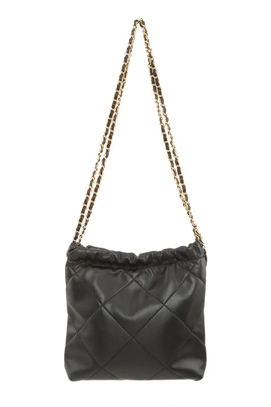 Quilted Pu Leather Shoulder Bag sold by Charming Charlie
