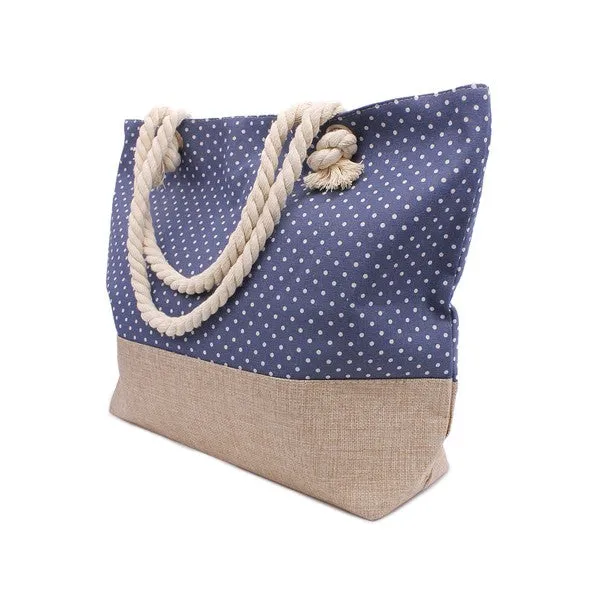 POLKA DOT BEACH TOTE BAG sold by Charming Charlie