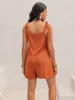 Wide Strap Tie Shoulder Romper sold by Charming Charlie