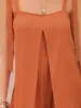 Wide Strap Tie Shoulder Romper sold by Charming Charlie