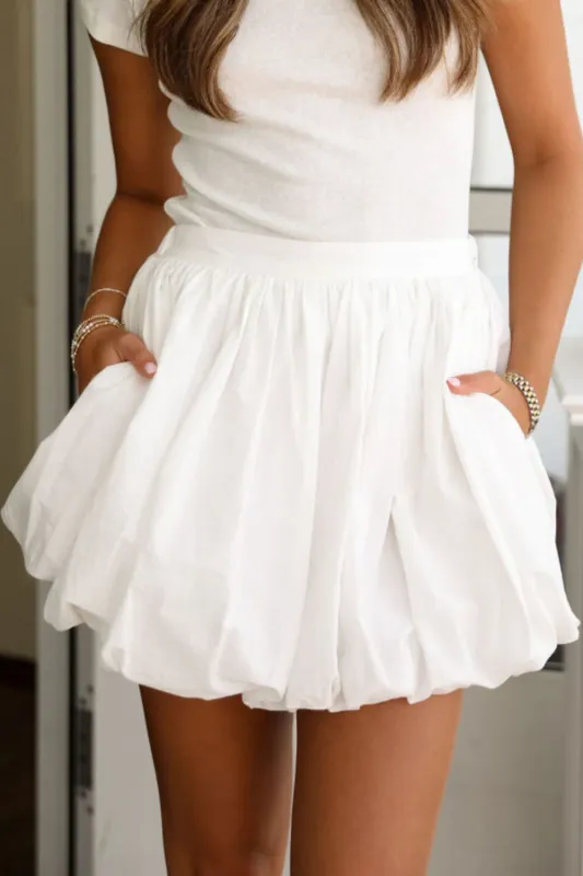 Bubble Mini Skirt with Pockets sold by Charming Charlie
