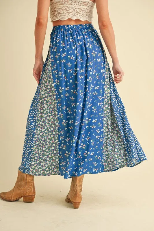 Aemi + Co Floral Elastic Waist Maxi Skirt sold by Charming Charlie product image thumbnail 4