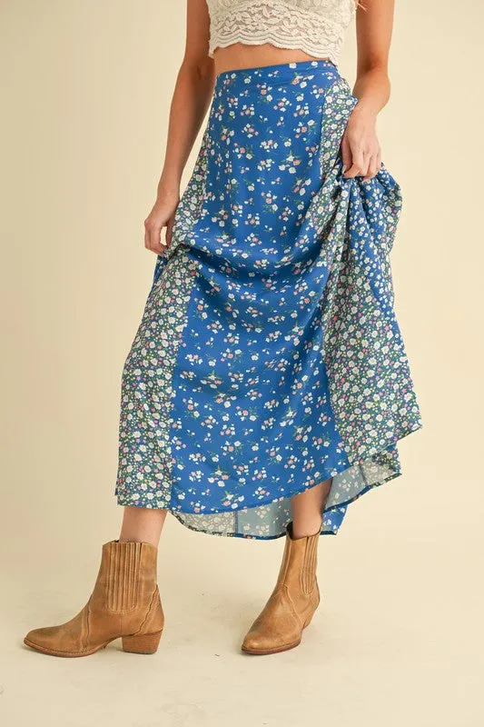 Aemi + Co Floral Elastic Waist Maxi Skirt sold by Charming Charlie product image thumbnail 3