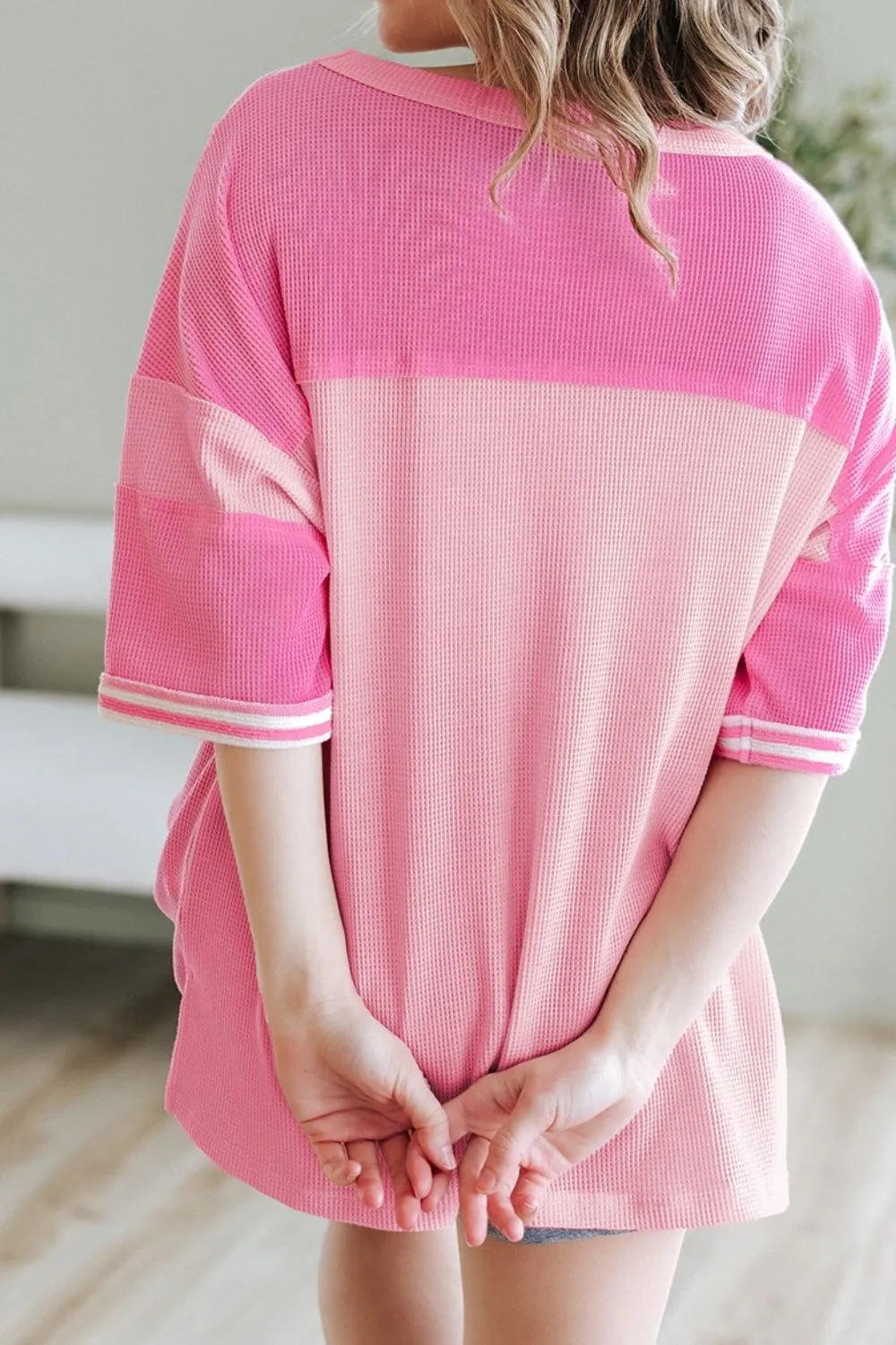 Stripe Color Block Half Sleeve T Shirt sold by Charming Charlie product image thumbnail 5