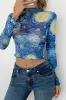 Starry Sky Cropped Mesh T-Shirt sold by Charming Charlie