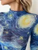 Starry Sky Cropped Mesh T-Shirt sold by Charming Charlie