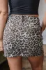 Leopard Denim Mini Skirt sold by Charming Charlie