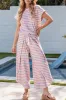 Striped Round Neck Short Sleeve Top and Pants Set sold by Charming Charlie