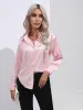 Leopard Collared Neck Long Sleeve Shirt sold by Charming Charlie