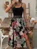 Lace Detail Floral Slit Midi Cami Dress sold by Charming Charlie