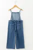 Adjustable Tie Straps Wide Leg Denim Overalls sold by Charming Charlie
