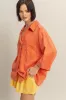 HYFVE Button Down Collared Neck Relaxed Fit Shirt sold by Charming Charlie