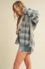 Aemi + Co Plaid Button Down Flannel Shirt sold by Charming Charlie