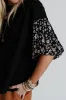 Contrast Floral Puff Sleeve Oversized Top sold by Charming Charlie