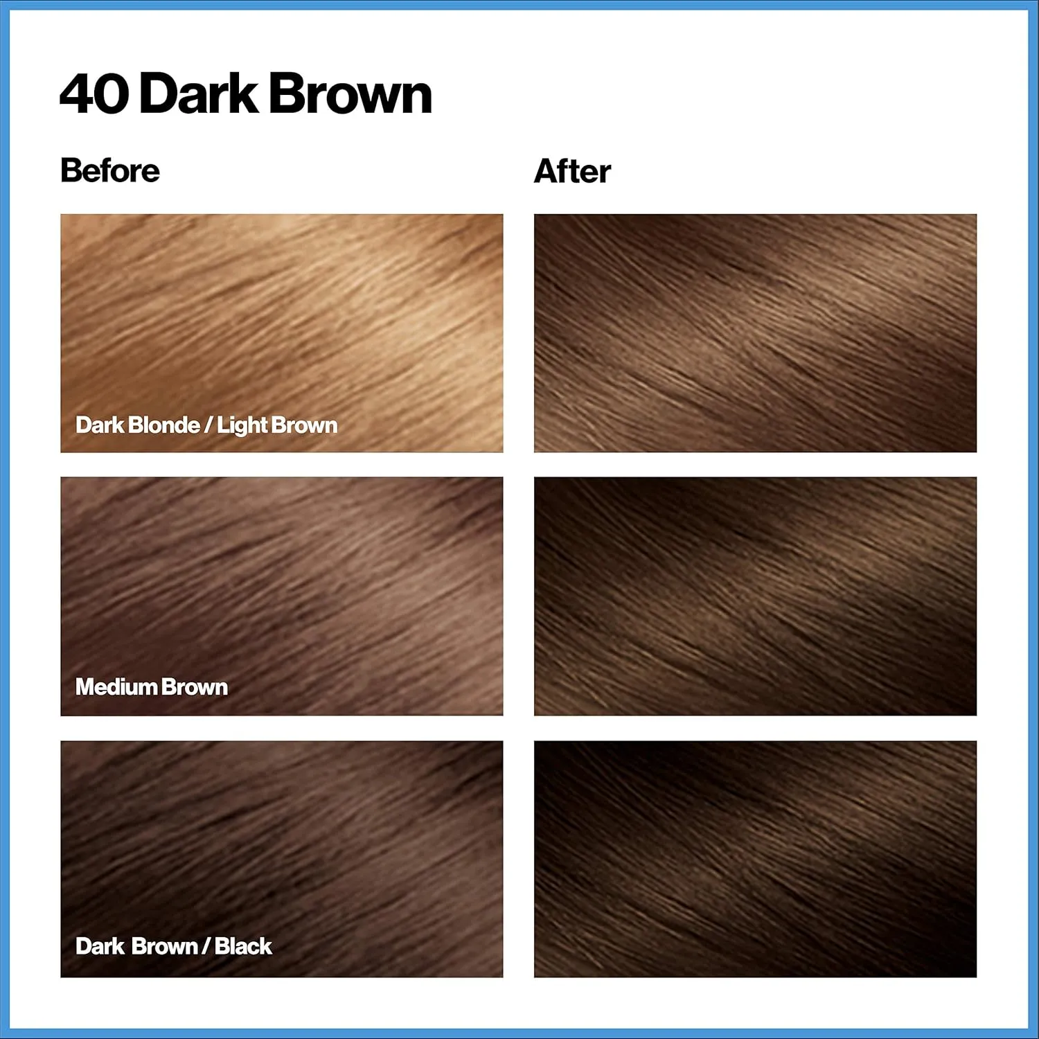 Revlon Permanent Hair Color, Permanent Hair Dye, Total Color with 100% Gray Coverage, Clean & Vegan, 40 Dark Brown, 3.5 Oz sold by Charming Charlie product image thumbnail 2